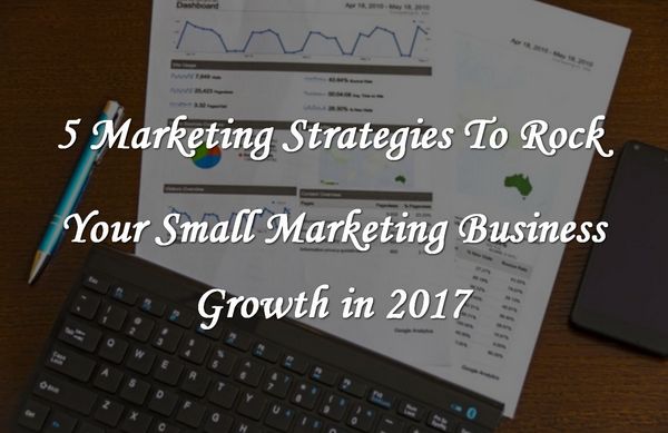 5 Marketing Strategies To Rock Your Small Marketing Business Growth In 2017