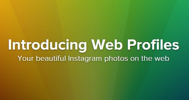 "Instagram - Introducing Web Profiles"